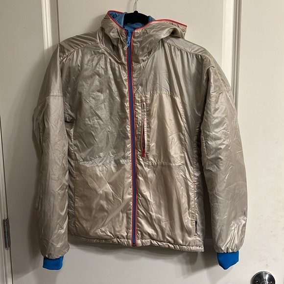 Cotopaxi Blue and Brown Reversible Jacket with Hood XS - Picture 10 of 15